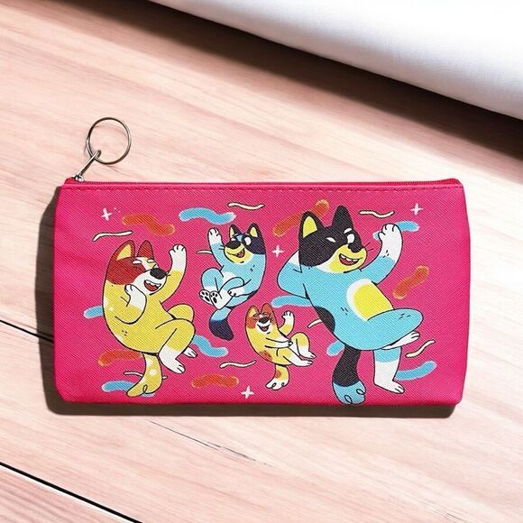 Bluey Family Pink Pencil Case - Picture 1 of 2